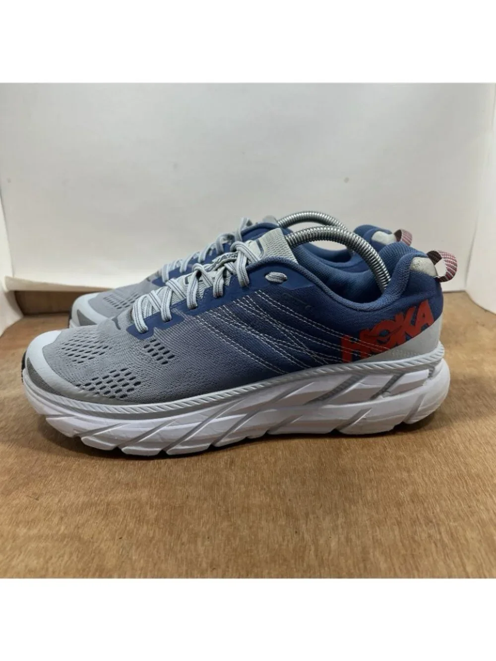 Hoka One One Clifton 6 Women Size 10.5 Blue Running Shoes